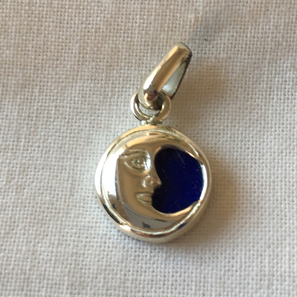 Sergio Bustamante Jewelry - Vintage Sergio Bustamante Moon Pendant